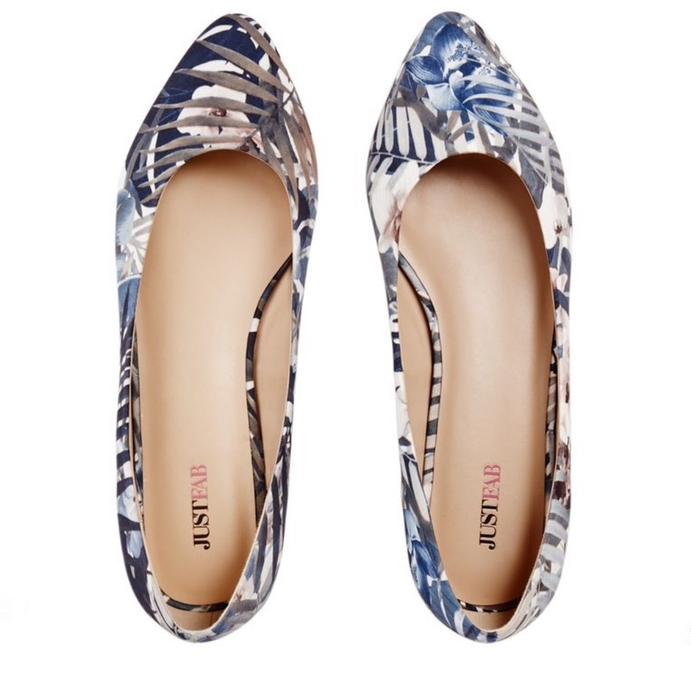 Printed Periette Just Fab Ballet Flats